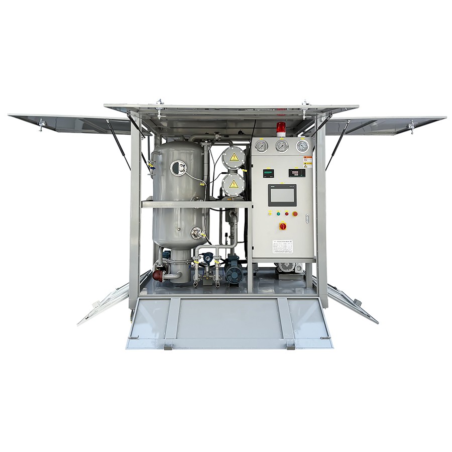 साइट पर सबस्टेशन रखरखाव के लिए ट्रांसफार्मर तेल उपचार इकाई